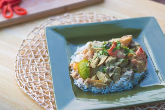 Curry Verde Tailandes de Frango