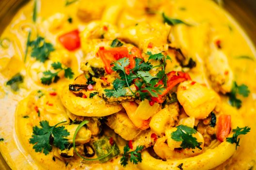 Pasta de curry verde casera