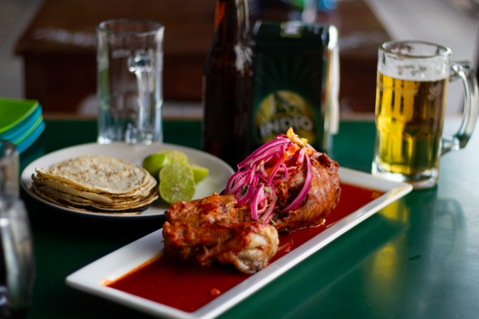 Pollo a la cerveza