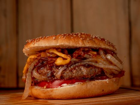 Hamburguesa casera de ternera