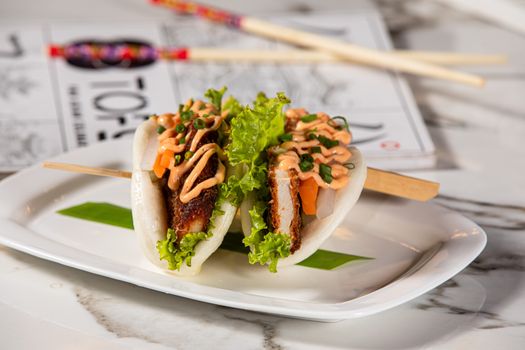 Bao relleno de cerdo