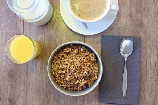 Crunchy homemade granola