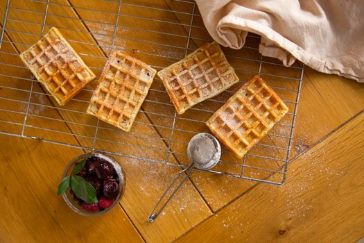 Homemade Belgian waffles