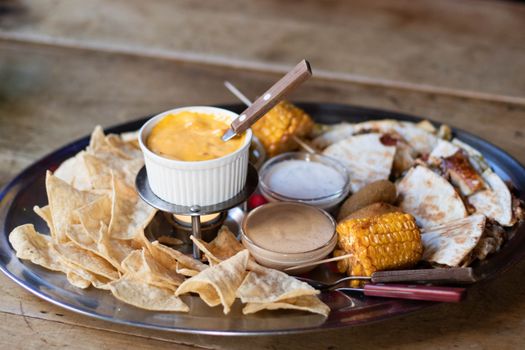 Dip de queso y pimientos