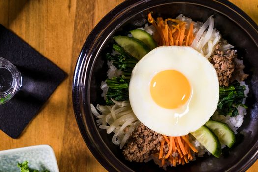 Bibimbap de verduras