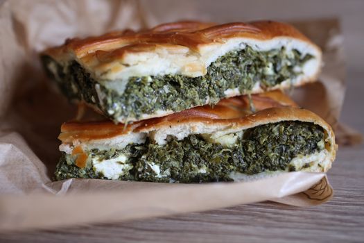 Spanakopita de espinacas