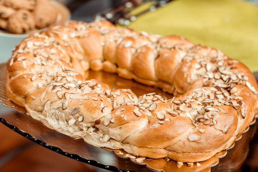 Trenza de pan dulce