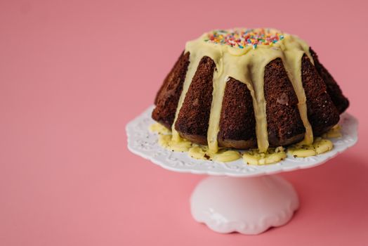 Queque bundt de chocolate