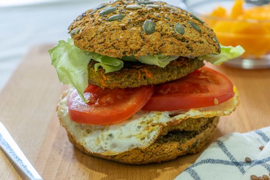 Hamburguer vegetal de lentilhas